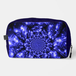 Blue Sparkling Lights Waschbeutel