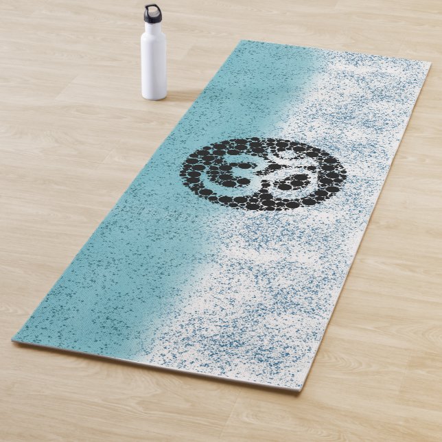 Blue Speckle Om Yoga Mat Yogamatte (Beispiel)