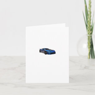 Blue Speed Demon Sticker Karte