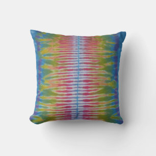 Blue Spine Tie Dye American MoJo Coussin