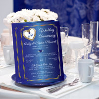 Blue Spinel Diamond 65-jähriges Party zum Hochzeit