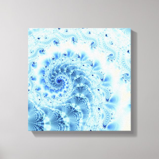 Blue Spiral Leinwand (Vorderseite)