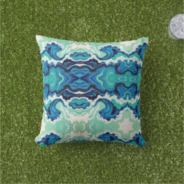 Blue Splash 1 - Outdoor Throw Kissen
