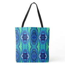 Blue Splash Große Totttasche
