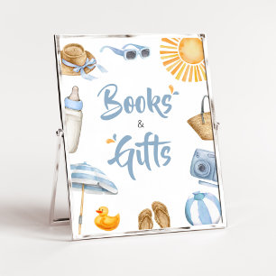 Blue Splish Splash Baby Duschbücher und Geschenke Poster