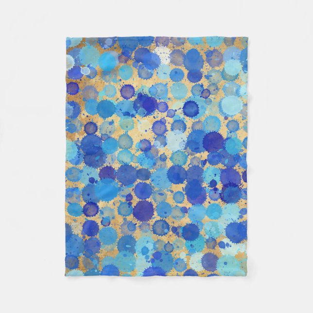 BLUE SPLOTCHES FLEECEDECKE (Vorderseite)