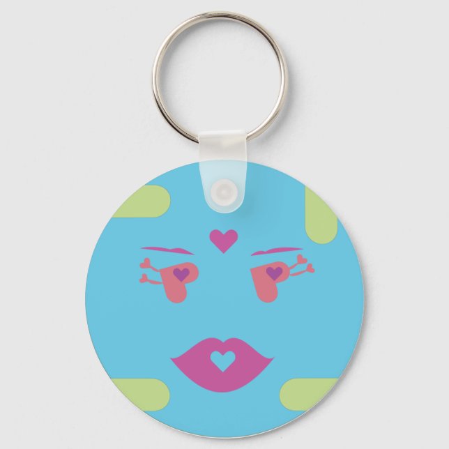 Blue Sponap Key Chain, Dilli.ai Schlüsselanhänger (Vorderseite)