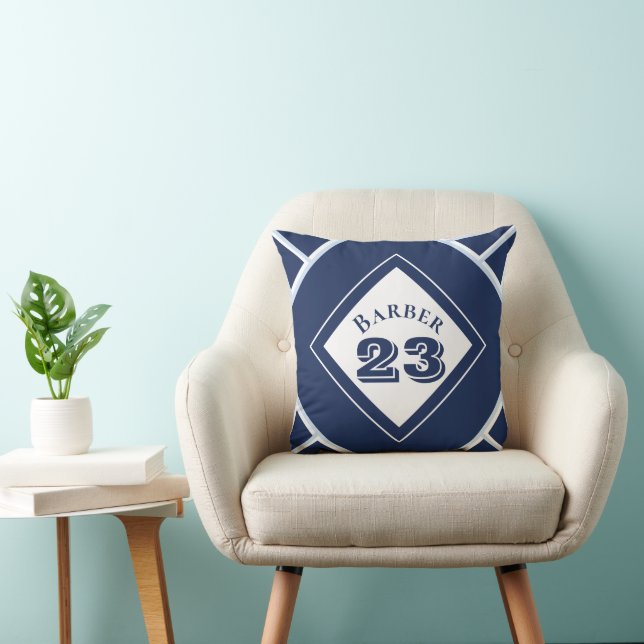 Blue Sport Thema werfen Kissen (Stuhl )