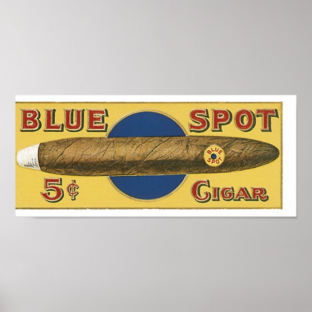 Blue Spot Cigar Poster (Vorne)
