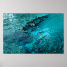 Blue Spring Print Poster