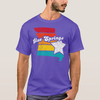 Blue Springs Missouri Vintag Distressed Souvenir T-Shirt