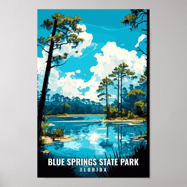 Blue Springs Staat Park Parco Civico-Ciani Poster (Vorne)