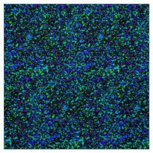 Blue Spritzer - Polyester Weave Fabric Stoff