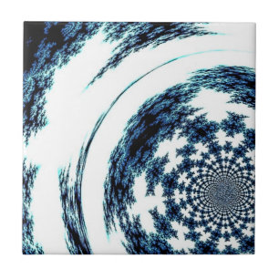Blue Spun Thread Fliese