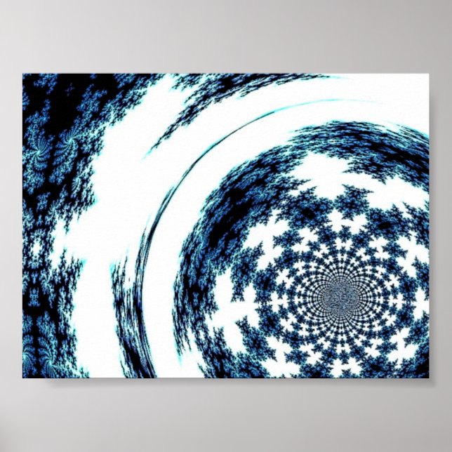 Blue Spun Threads Poster (Vorne)