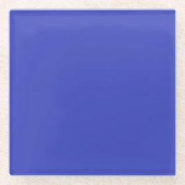 Blue Square Glass Untersetzer