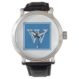 Blue Square Monogram Watch Armbanduhr