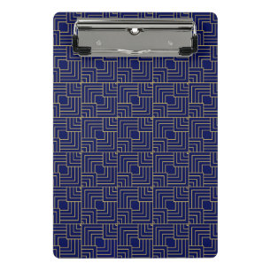 Blue Squares Notebook Mini Klemmbrett