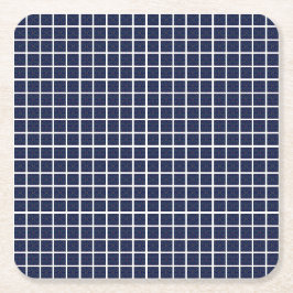 Blue Squares Paper Untersetzer