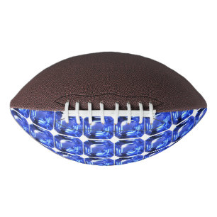 Blue Squarish Pattern Football