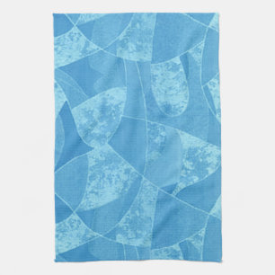 Blue Stain Glass Kitchtuch Handtuch