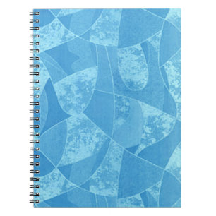 Blue Stain Glass Spiral Notebook Notizblock
