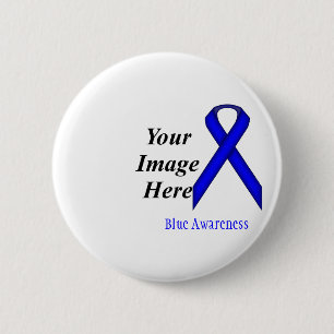 Blue Standard Ribbon von Kenneth Yoncich Button
