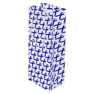 Blue Standard Ribbon von Kenneth Yoncich Geschenktüte Für Weinflaschen