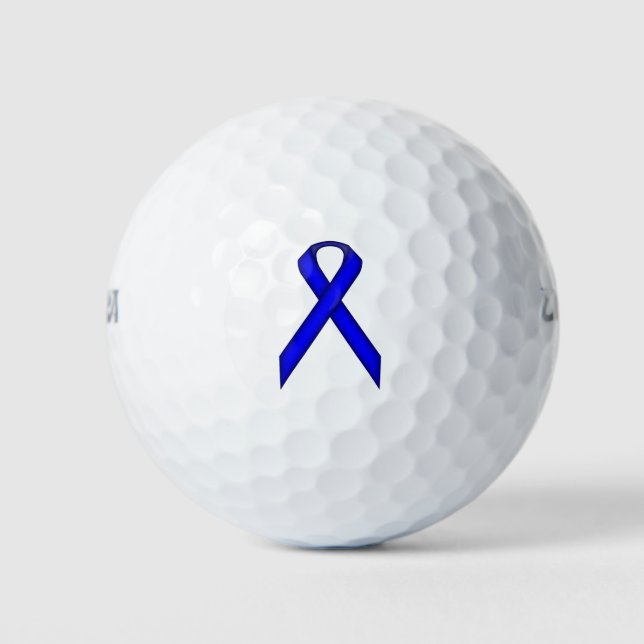 Blue Standard Ribbon von Kenneth Yoncich Golfball (Vorderseite)