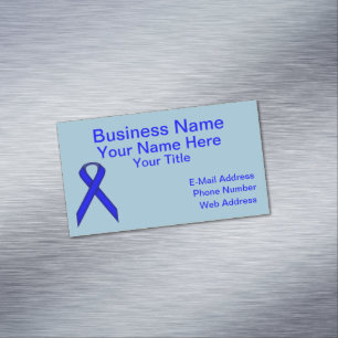 Blue Standard Ribbon von Kenneth Yoncich Magnetische Visitenkarte