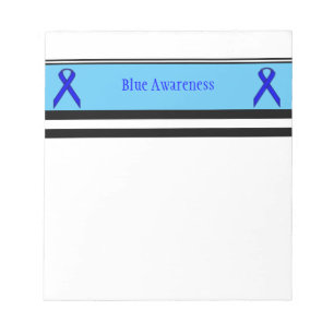 Blue Standard Ribbon von Kenneth Yoncich Notizblock