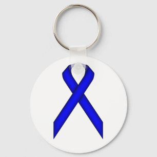 Blue Standard Ribbon von Kenneth Yoncich Schlüsselanhänger