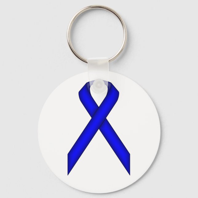 Blue Standard Ribbon von Kenneth Yoncich Schlüsselanhänger (Vorderseite)