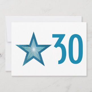 Blue Star "Age" - Einladung zu einem Geburtstag in