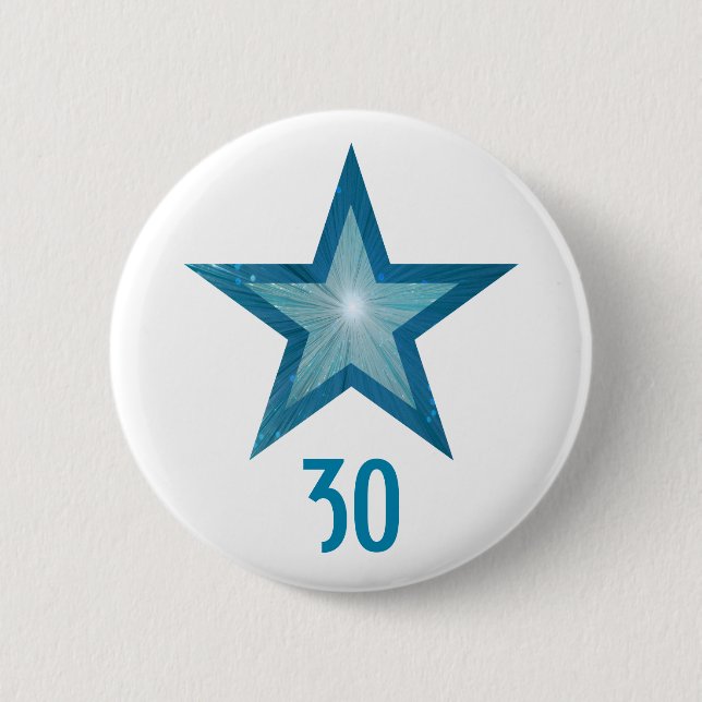 Blue Star 'Age'-Taste weiß Button (Vorderseite)