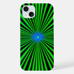 Blue Star auf grünem Licht iPhone 15 Plus Hülle