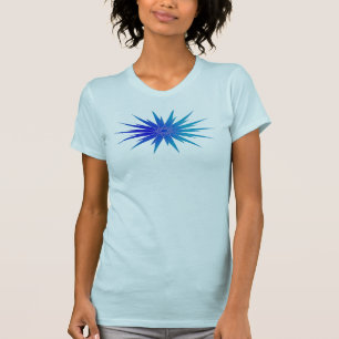 Blue Star Burst Jersey Short Sleeve T - Shirt