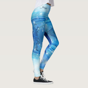Blue Star Burst Laufende Leggings-Trainingspants Leggings