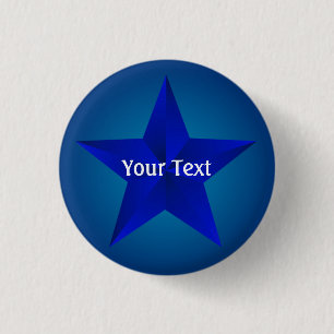 Blue Star Custom 1 1 1 1 4" Schaltfläche Button