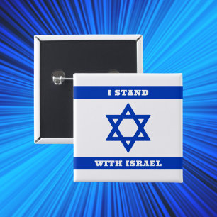 Blue Star der David Flag, ich stehe mit Israel Button