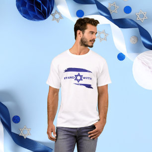 Blue Star der israelischen Flagge von David, Stand T-Shirt