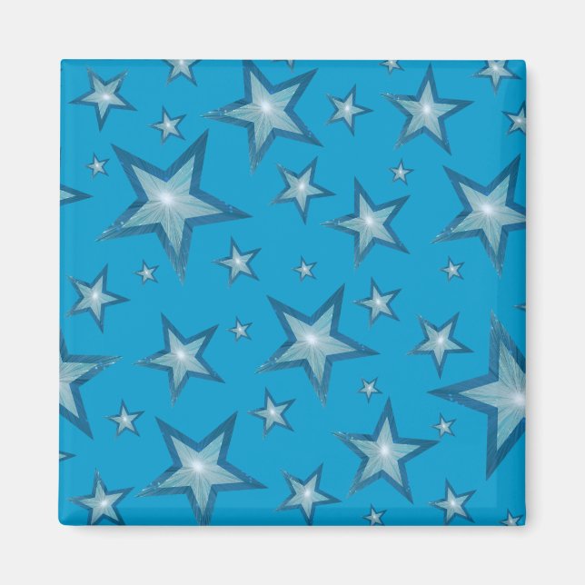 Blue Star Kühlschrankmagnet (Vorne)
