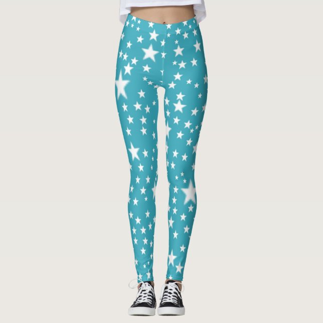 Blue Star-Leggings Leggings (Vorderseite)