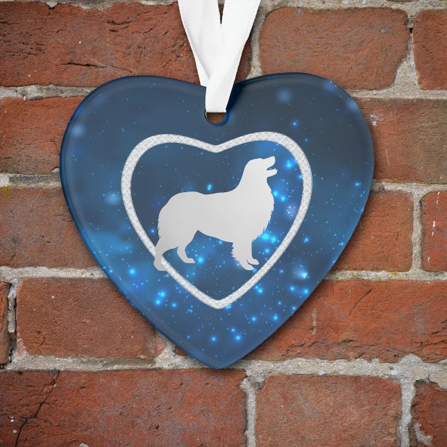 Blue Star Lights Australian Shepherd Dog Ornament (Von Creator hochgeladen)