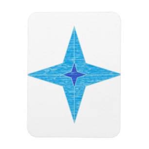 Blue Star Magnet