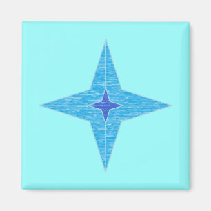 Blue Star Magnet