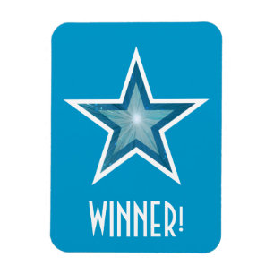 Blue Star 'Sieger' flexibler Magnet blau