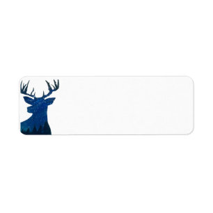 Blue Star Stag Return Labels - maßgeschneidert!