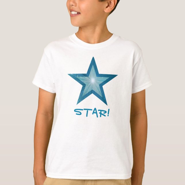 Blue Star 'STAR' Kinder T - Shirt (Vorderseite)