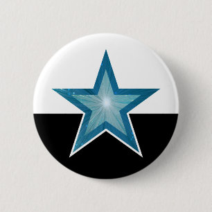 Blue Star-Taste weiß schwarz Button
